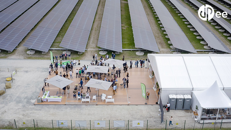 Bordeaux: la centrale solaire de Labarde à son zénith