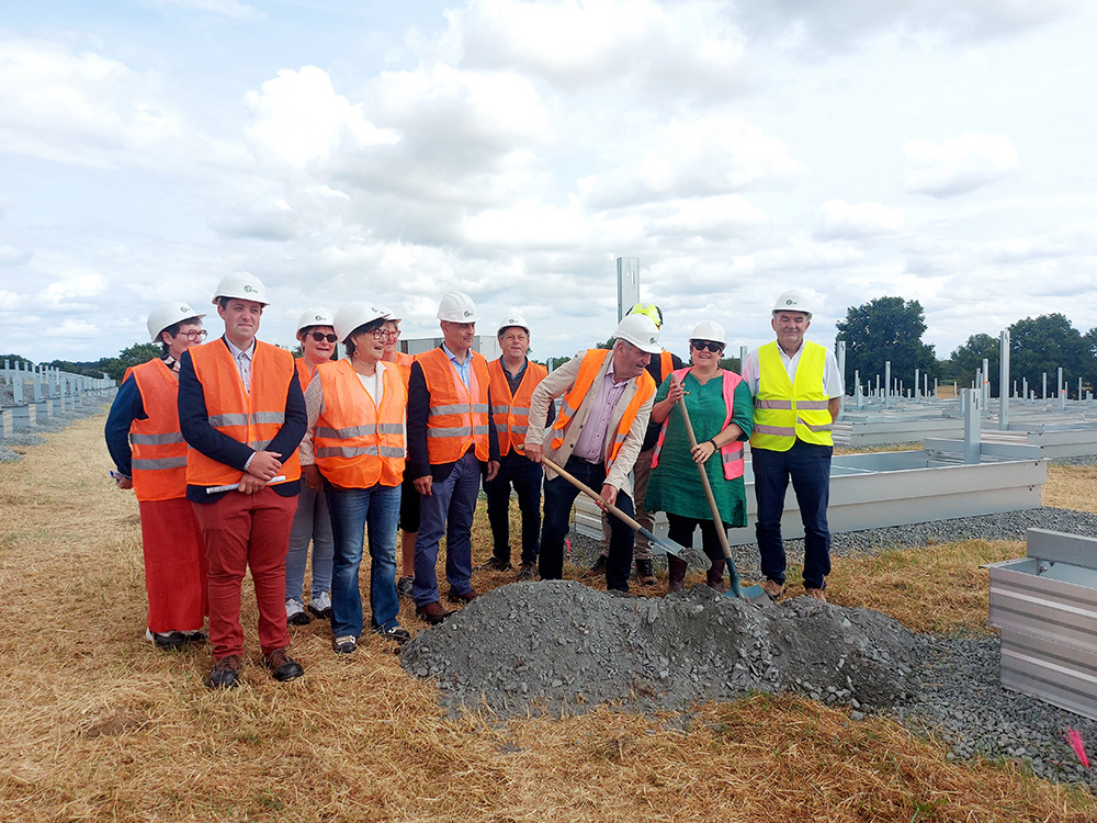 Visite de chantier de la centrale solaire de Vion