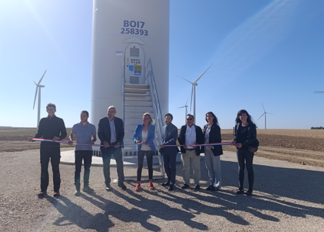 Inauguration de l'extension du parc éolien de Boissy-la-Rivière